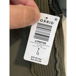 Torrid  Top Womens Size L Army Green Ribbed Short Sleeve Quarter Button Shirt NWT Photo 7