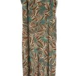 Scarlett  Tropical Beach Dress Size 8 Brown Blue Festival Concert Lake Life Mom Photo 0