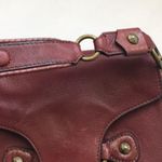 Ellen Tracy  Burgundy Leather Purse Photo 6