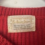 80s Exclusive Imports Rainbow Stripe Sweater Chunky Balloon Sleeve Oversized M Red Size M Photo 7