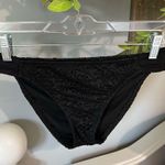 Bikini Bottoms Black Crochet Lace Swimsuit Womens Small New Mossimo Photo 4