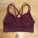 Ivy Park Adidas  Burgundy and Orange Sports Bra Size XSmall Photo 1