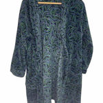 Vera Bradley Blue Purple Green Plush Robe Size small Photo 0