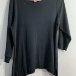 Womans Style & Co Pull Over Sweater XL Black 3/4 Sleeve Wing Bottom Photo 0