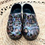 Dansko  Big Cat Multi Professional Clogs 37 patent cheetah rainbow Photo 1