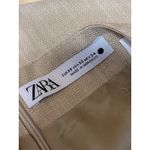 ZARA  Women's Beige Rosette Floral Bow Front Low Rise Zipper MIni Pencil Skirt XS Photo 3