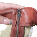 Free People Modern Femme Vegan Leather Skirt Cognac Brown Tan Size 0 Photo 7