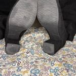 Forever 21 Black suede knee-high block heel boots size 7 seven WIDE Photo 3