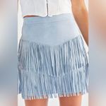Altar'd State Altar’D State Fringe Faux Suede Mini Skirt Size Large US 6 Photo 1