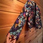 Ellen Tracy  Cardigan Sz 10 Artsy Open Front Cottage Boho Charm School Floral Photo 3