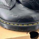 Dr. Martens 1460 Flames Black Polished Smooth Leather Lace Up Combat Boot NEW Photo 8