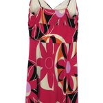 Sushiflower Y2k Hot Pink Spaghetti Strap Floral Retro Mini Dress Medium Photo 3