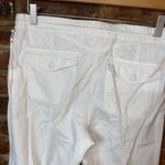 Kenar NWT  Ivory Cropped Belted Casual Capri Pants Women's Size 6 Photo 8