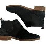 Lucky Brand Boots Women’s 9.5 Noah Chelsea Pull On Flats Black Leather Round Toe Photo 0