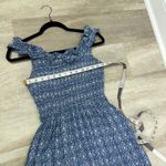 Gal Meets Glam  Blue Floral Ruffle Maxi Dress Women’s Size 4 Pockets Photo 6