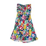 Boden Lilah Multiway Dress Size 6 Halter Strapless Smocked Back Colorful Floral Blue Photo 4