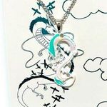 Her Universe Studio Ghibli Spirited Away Haku Jeweled Pendant Necklace Photo 0