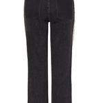 Milly Gineen Black Jeans With Faux Pearls Trim Photo 7