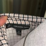Adrianna Papell Black and White Grid Blouse Photo 5