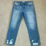 KanCan For Maurices Medium Wash Blue Distressed Hem Straight Leg Jeans Size 29 Photo 0
