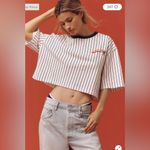 Anthropologie Anthologie Back When Baseball Team Crop Graphic Tee Photo 1