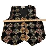 New Directions Size Medium Black Vintage Cotton Vest Sleeveless Retro Funky Photo 3