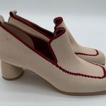 Vivaia Quinn Square Cream Minimalist Old Money Knit Comfort Loafer Heels NWB 9 Photo 0