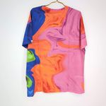 Desigual Luca Floral Mandala Unisex Orange Pink Purple Blue T-Shirt NWT- Size U Photo 11