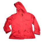 Coach  Women’s Rain Jacket Hooded Coat Red Large Photo 0