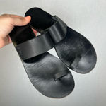 Tkees | Size Woman’s 7 Leather Black Sandals Sleek Versatile Comfort Photo 0