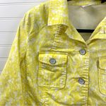 CAbi Women’s Blazer Utility Jacket Cotton Floral Yellow Field of Daisies Medium Photo 8