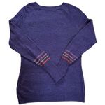 Smartwool  Purple Fairisle Stripe Merino Blend Long Sleeve Sweater Women's SMALL Photo 2