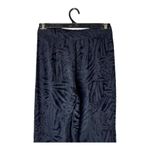 Monique Lhuillier Pants Women 8 Black Silk Blend Abstract Flowy Wide Leg Luxury Photo 3