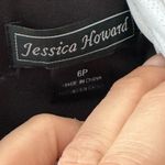 Jessica Howard Black A Frame Short Dress With Pearl Beaded Collar Photo 5