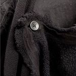 Free People Drape Front Coated Motorcycle Biker Jacket Black Women’s size 4 Photo 14