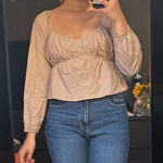 Tan Longsleeve Top Size XS Photo 0