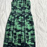 Jay Godfrey Size 6 Green Black Abstract Sheath Dress Cocktail Party City Wedding Photo 1