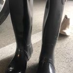 Hunter Black Tall  Rain Boots Photo 0