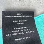 J Brand  Lamb Leather Skinny Jeans‎ Pants In Verde Turquoise Blue Sz 28 NWT Photo 3