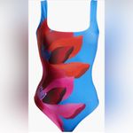 Farm Rio Watercolor Floral One-Piece Swimsuit, size X-Large , $200 Photo 8