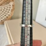 NRT Green & Silver Two Shank Ring “Venus” Avon Signed Peridot Eye Art Deco Jewelry Photo 8