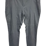 Maurice's Gray Stretch Cotton Pants Mid Rise Casual Slim Fit Women's 16 Regular Photo 0