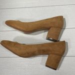 Just Fab Tan Micro Suede Liza Rounded Toe Block Heels Size 8 Photo 47