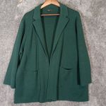J.Crew  Sophie Open Front Sweater Cardigan Kelly Green Forest Womens 2X Photo 2