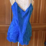 New, Lavishly Paris Women’s Royal Blue Tassel Top/Shorts Set Size 28 Photo 4