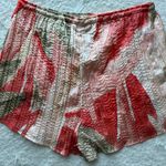 H&M Pink and Red Breezy Drawstring Tropical Floral Print Size Medium Photo 4