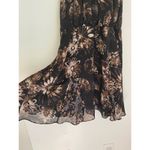 Free People  Black Katerina Floral Halter Neck Mini Dress $128 EUC Revolve Large Photo 7