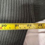 Bobi NWT  Black Shoulder Cut Out Distressed Turtleneck Sweater Army Green Size XL Photo 8