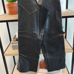 Harley Davidson Harley-Davidson Deluxe Black Leather Motorcycle Chaps, M Photo 3