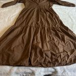 Nation Ltd Brown Tiered Dalia Victorian Dress Women's Size Small Photo 7